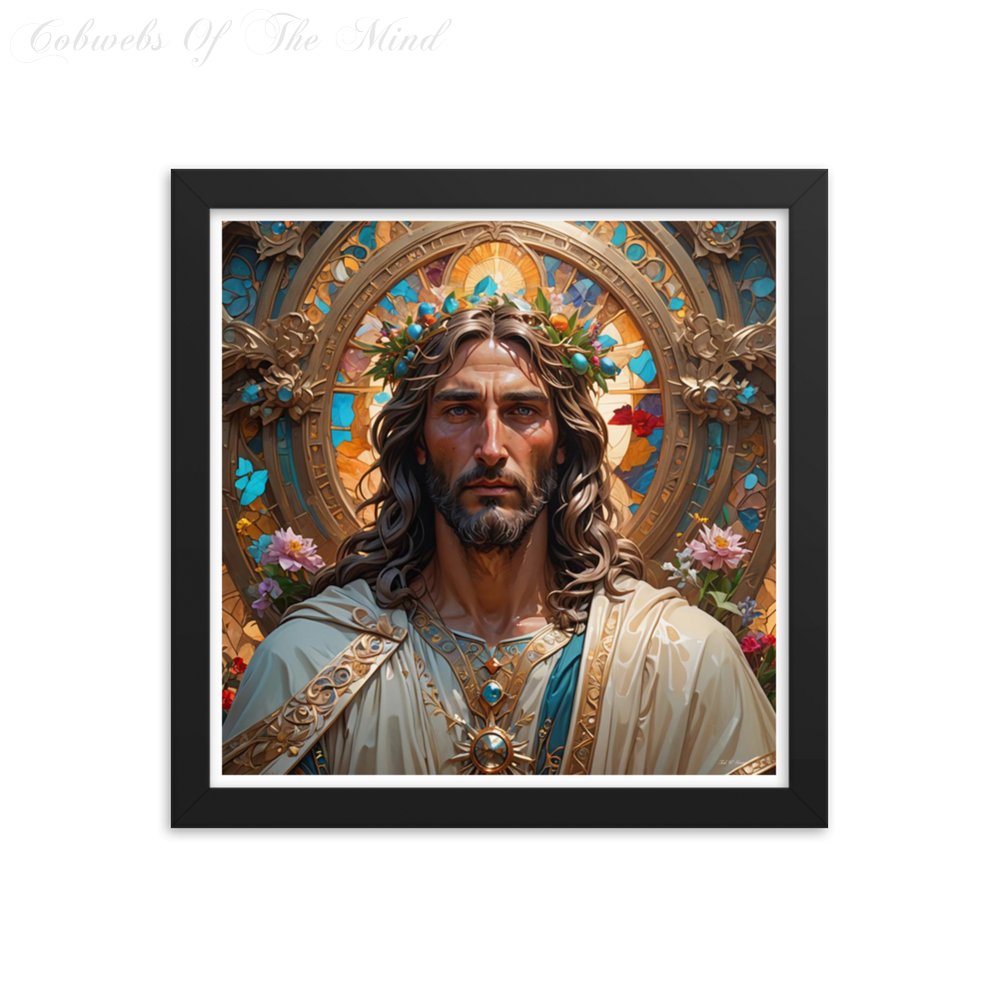 Floral Crown of Easter - Framed Matte Poster Printed Digital Art