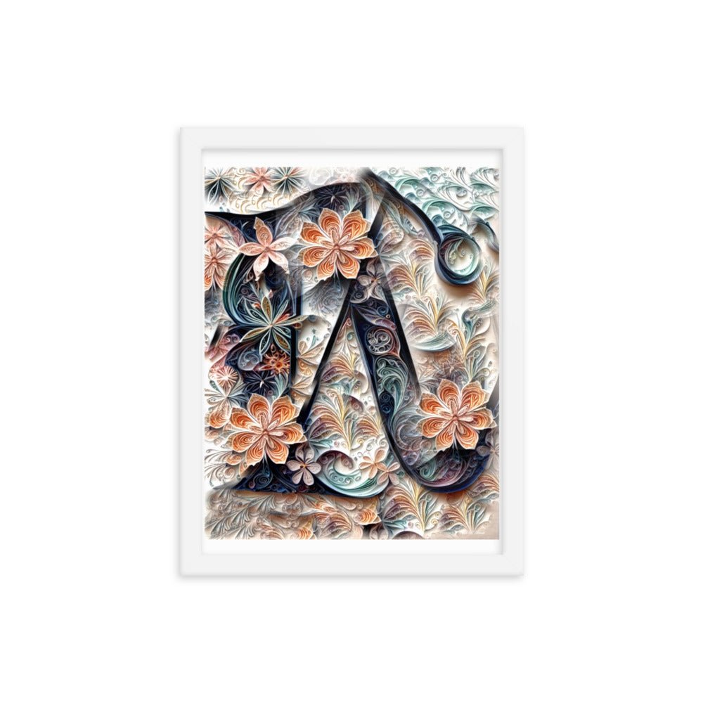 Floral Fusion - Framed Matte Poster Home & Garden > Decor > Artwork > Posters, Prints, & Visual Artwork