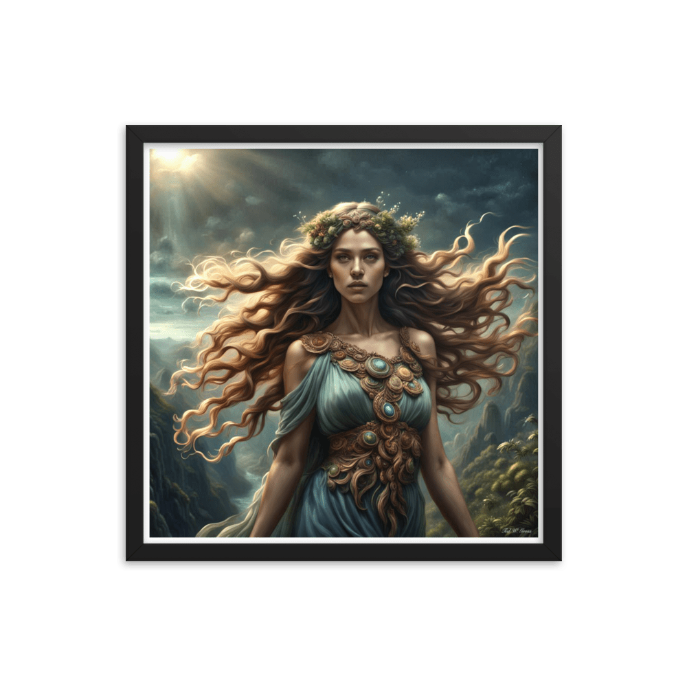 Gaia's Whimsical Whispers - Framed Matte Poster Home & Garden > Decor > Artwork > Posters, Prints, & Visual Artwork