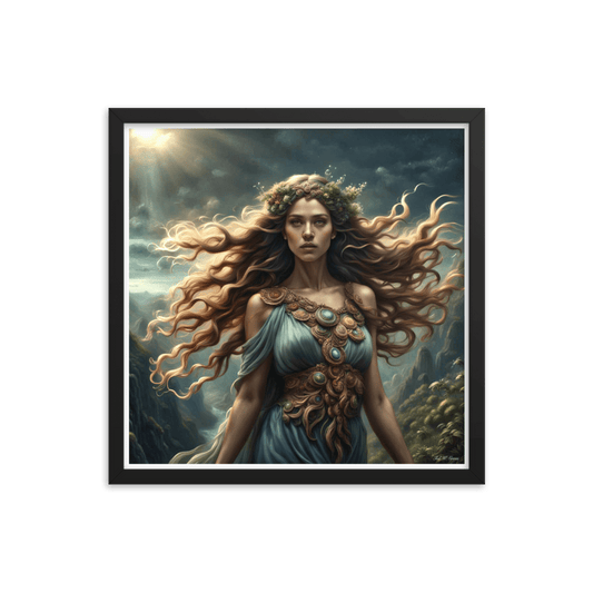 Gaia's Whimsical Whispers - Framed Matte Poster Home & Garden > Decor > Artwork > Posters, Prints, & Visual Artwork