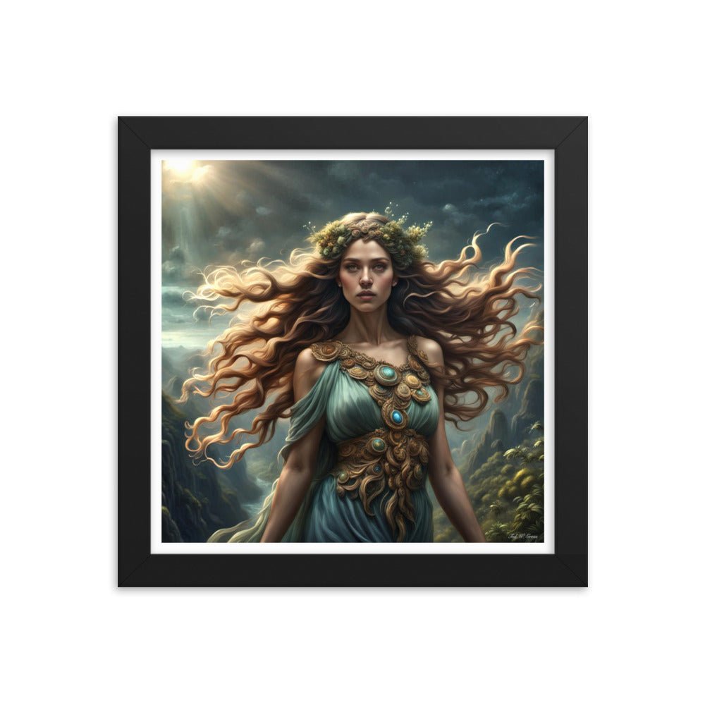 Gaia's Whimsical Whispers - Framed Matte Poster Home & Garden > Decor > Artwork > Posters, Prints, & Visual Artwork