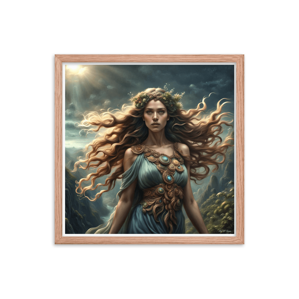 Gaia's Whimsical Whispers - Framed Matte Poster Home & Garden > Decor > Artwork > Posters, Prints, & Visual Artwork