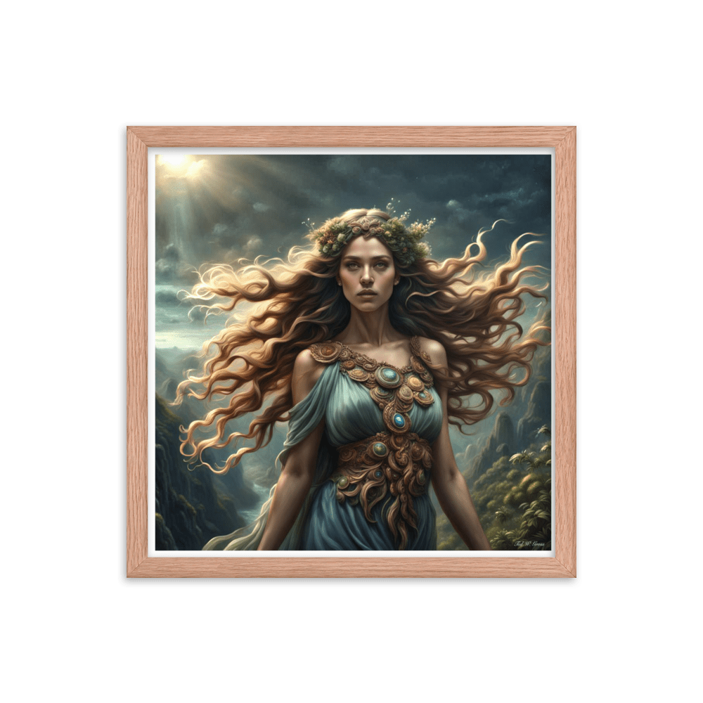 Gaia's Whimsical Whispers - Framed Matte Poster Home & Garden > Decor > Artwork > Posters, Prints, & Visual Artwork