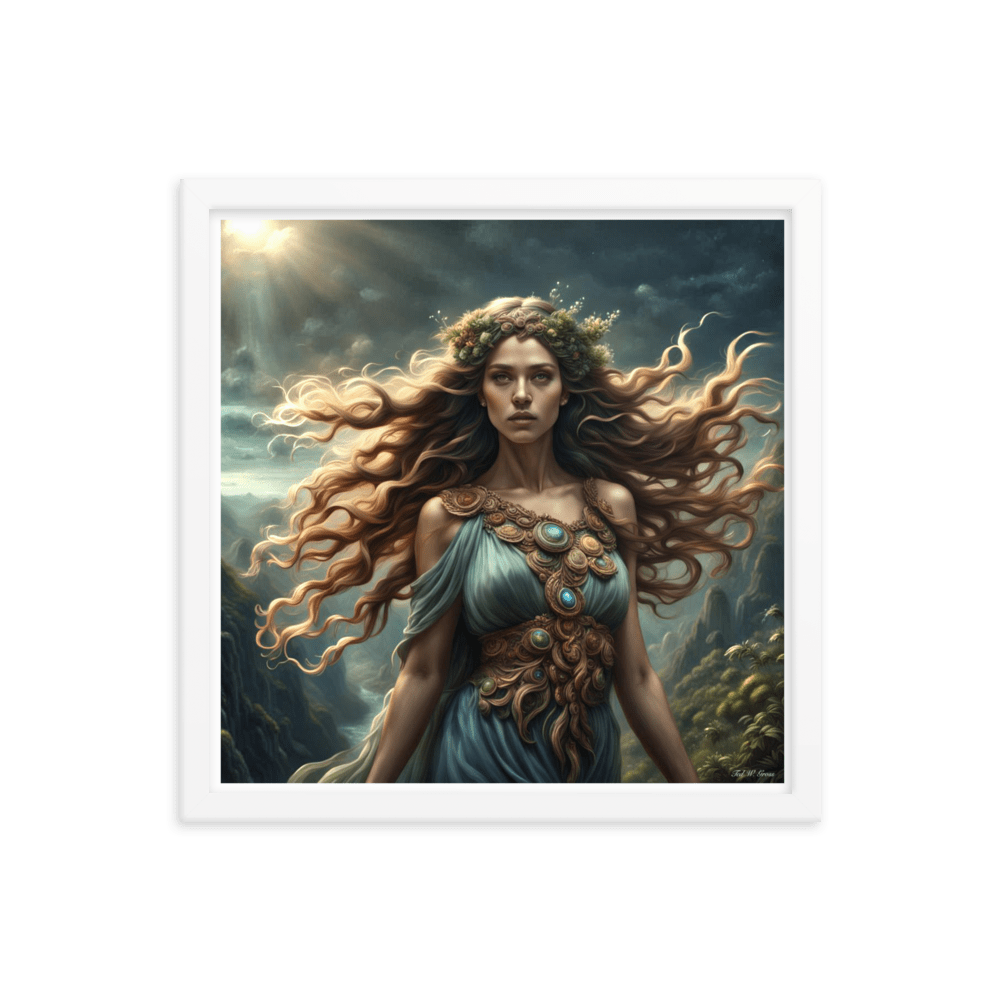 Gaia's Whimsical Whispers - Framed Matte Poster Home & Garden > Decor > Artwork > Posters, Prints, & Visual Artwork