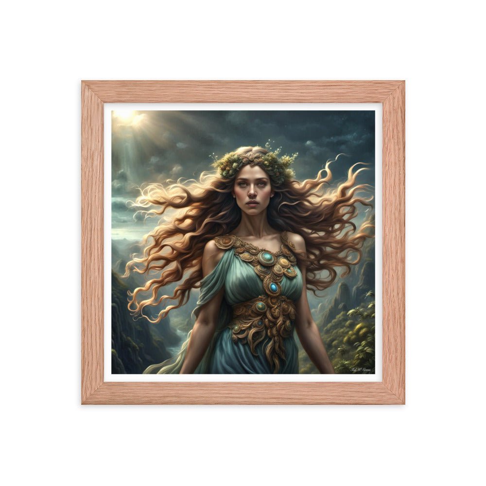 Gaia's Whimsical Whispers - Framed Matte Poster Home & Garden > Decor > Artwork > Posters, Prints, & Visual Artwork