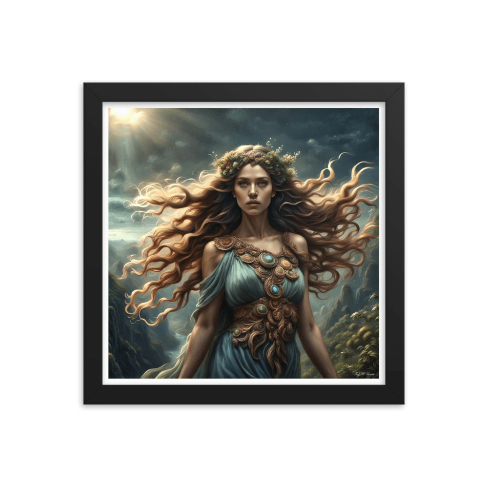 Gaia's Whimsical Whispers - Framed Matte Poster Home & Garden > Decor > Artwork > Posters, Prints, & Visual Artwork