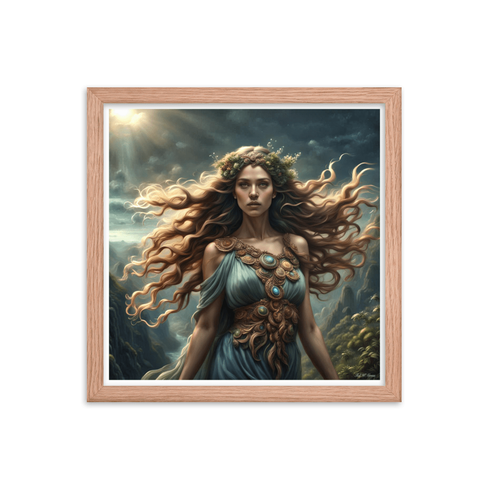 Gaia's Whimsical Whispers - Framed Matte Poster Home & Garden > Decor > Artwork > Posters, Prints, & Visual Artwork