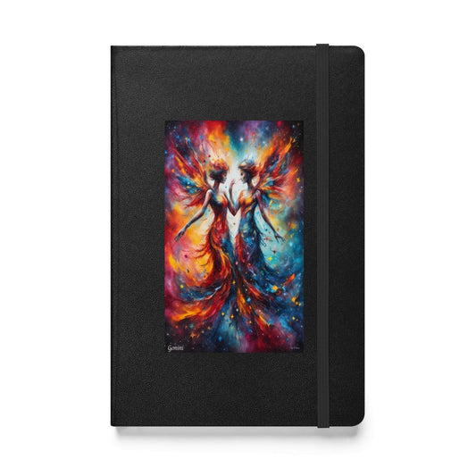 Gemini - Elegant Hardcover Journal Notebook Cobwebs Of The Mind Journals printful journals zodiac Journals
