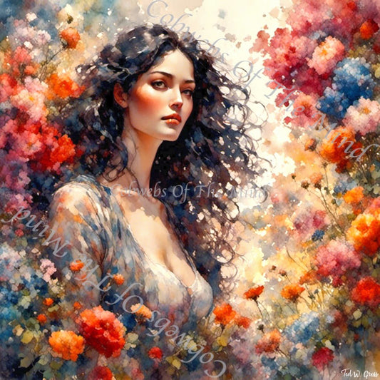 Gentle Look - OpenSea Feminine Mosaic NFT 1 - Drop - Cobwebs Of The Mind