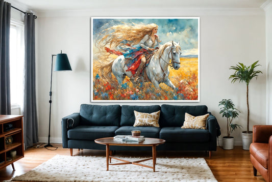 Golden Mane, Untamed Spirit - Digital Art - Cobwebs Of The Mind