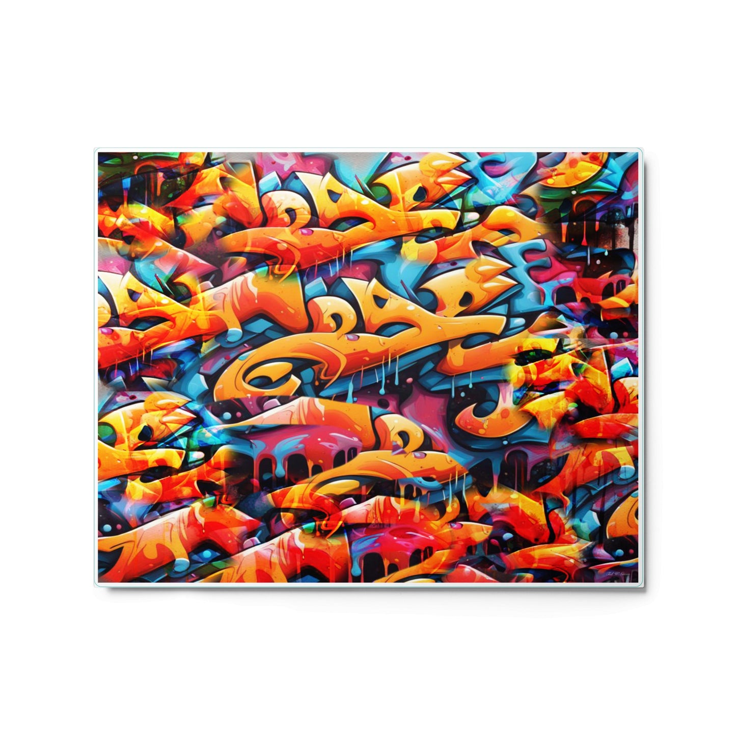 Graffiti Geyser - Metal prints Printed Digital Art