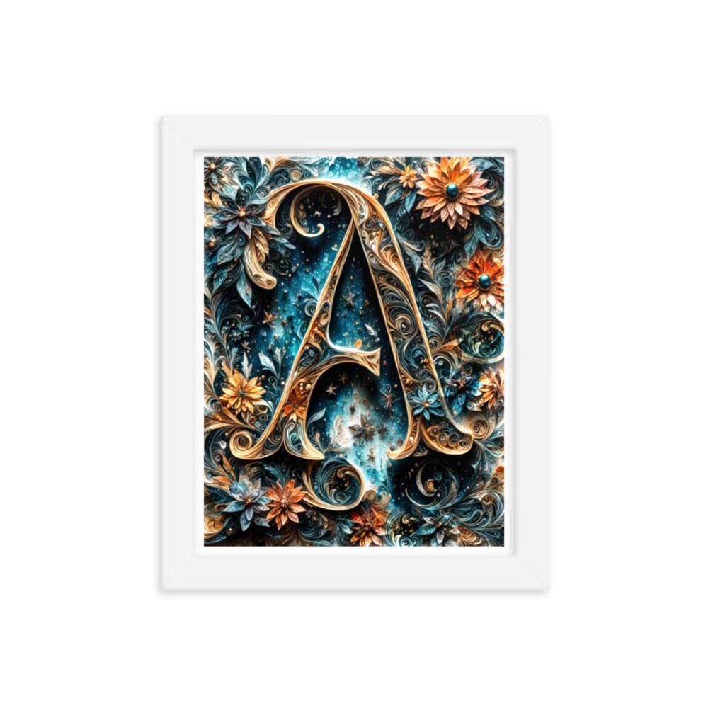 Iridescent Ink Abyss - Framed Matte Poster Home & Garden > Decor > Artwork > Posters, Prints, & Visual Artwork