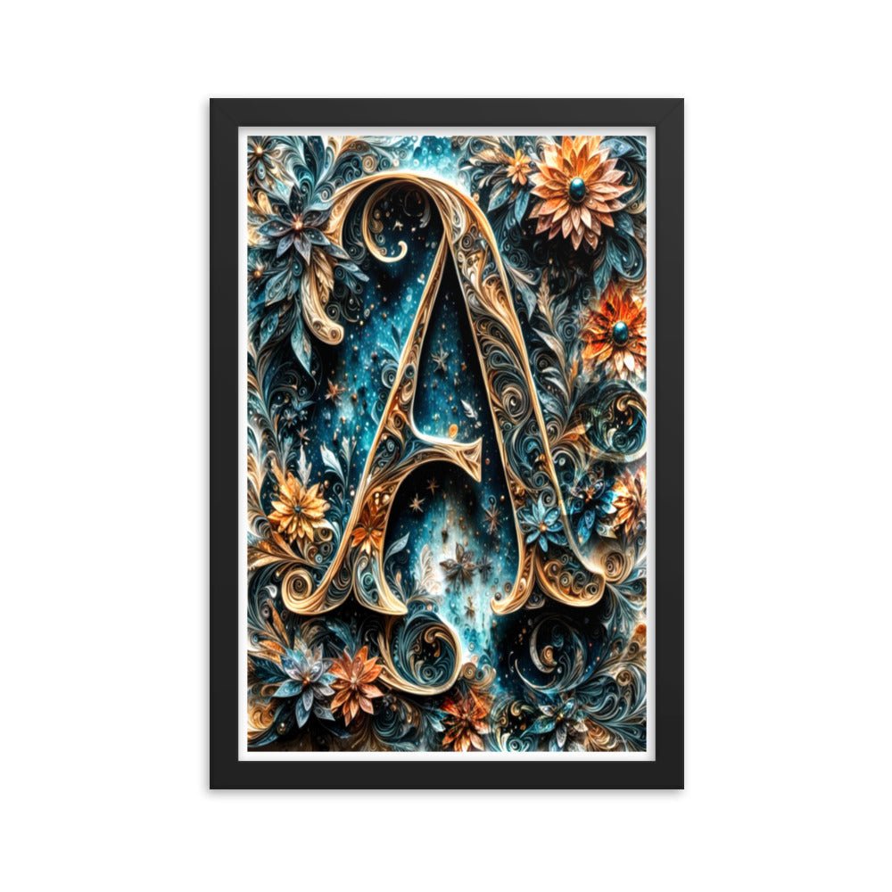 Iridescent Ink Abyss - Framed Matte Poster Home & Garden > Decor > Artwork > Posters, Prints, & Visual Artwork