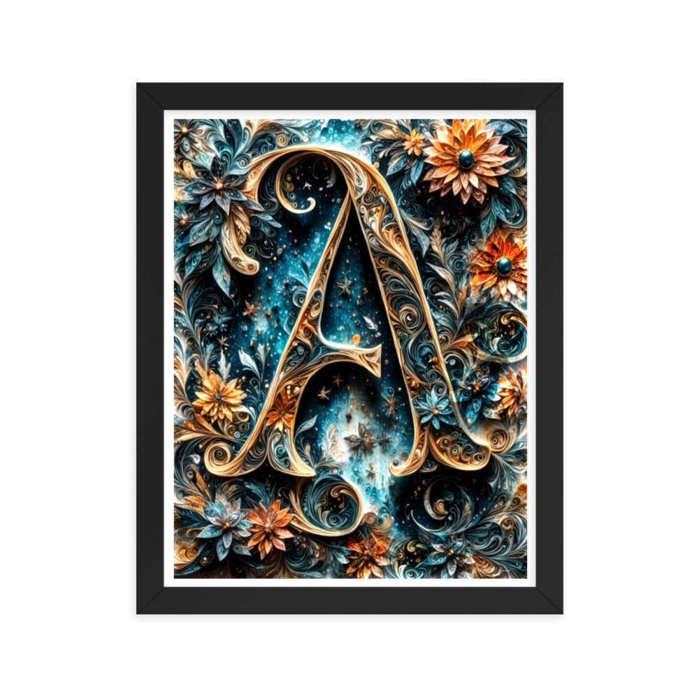 Iridescent Ink Abyss - Framed Matte Poster Home & Garden > Decor > Artwork > Posters, Prints, & Visual Artwork