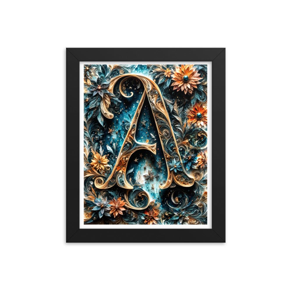 Iridescent Ink Abyss - Framed Matte Poster Home & Garden > Decor > Artwork > Posters, Prints, & Visual Artwork