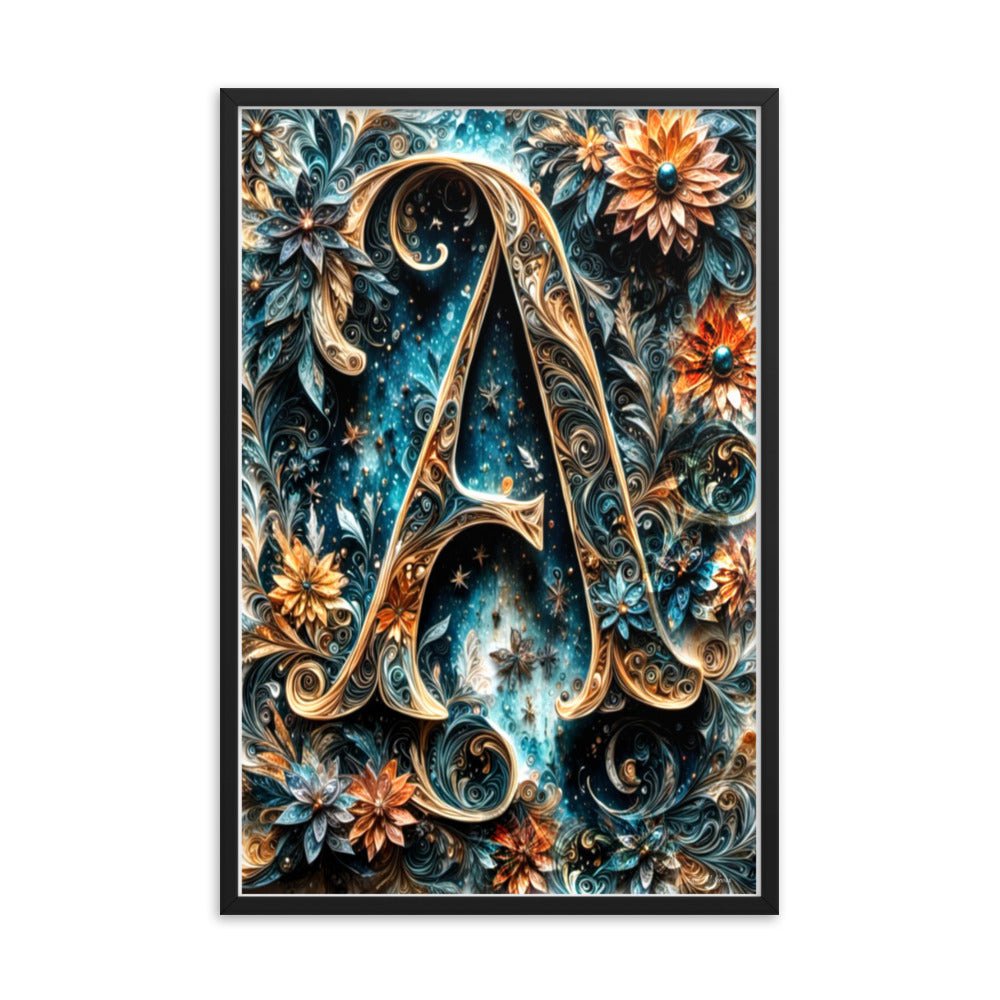 Iridescent Ink Abyss - Framed Matte Poster Home & Garden > Decor > Artwork > Posters, Prints, & Visual Artwork