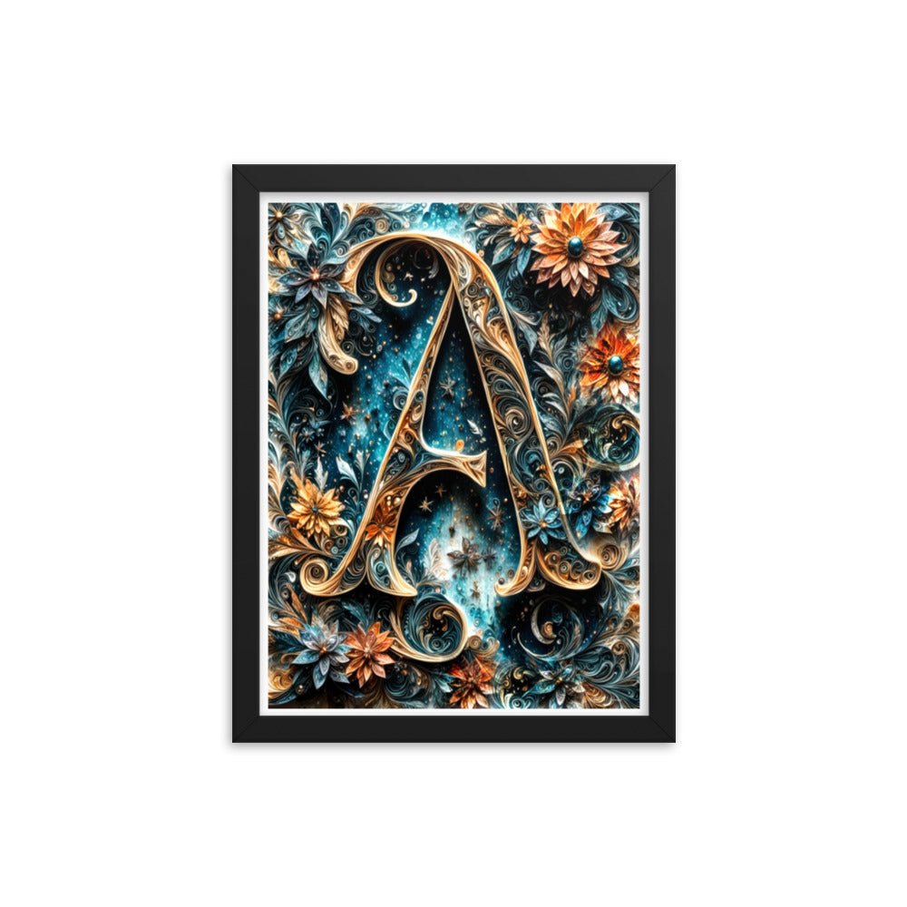 Iridescent Ink Abyss - Framed Matte Poster Home & Garden > Decor > Artwork > Posters, Prints, & Visual Artwork