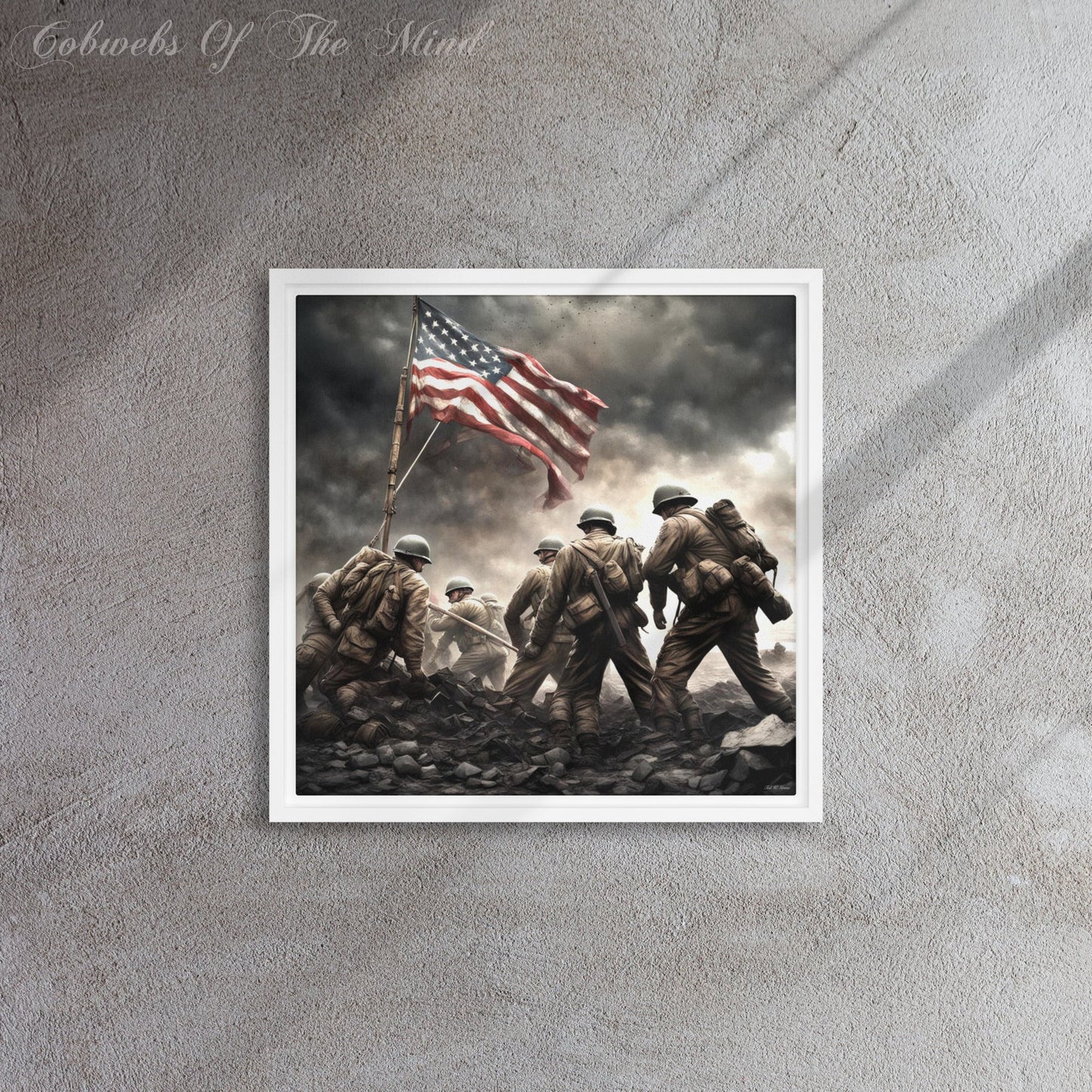 Iwo Jima - Framed canvas Art > Digital Art > Cobwebs Of The Mind > Abstract > Digital Compositions