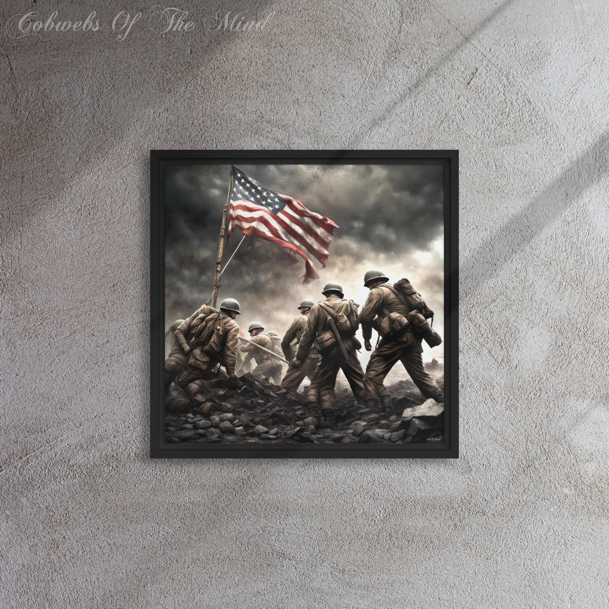 Iwo Jima - Framed canvas Art > Digital Art > Cobwebs Of The Mind > Abstract > Digital Compositions