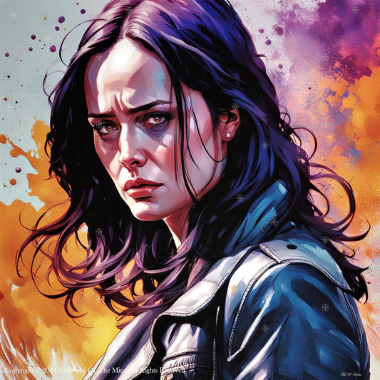 Jessica Jones - Colorful Crusade (Digital Art) comic book fantasy graphic novels heroine Art > Digital Art > Cobwebs Of The Mind > Abstract > Digital Compositions