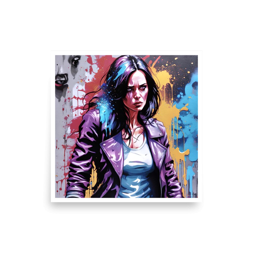 Jessica Jones: Grit and Grace - Enhanced Matte Poster Printed Digital Art