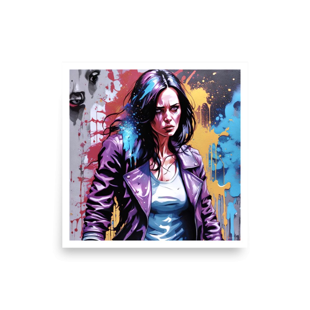 Jessica Jones: Grit and Grace - Enhanced Matte Poster Printed Digital Art