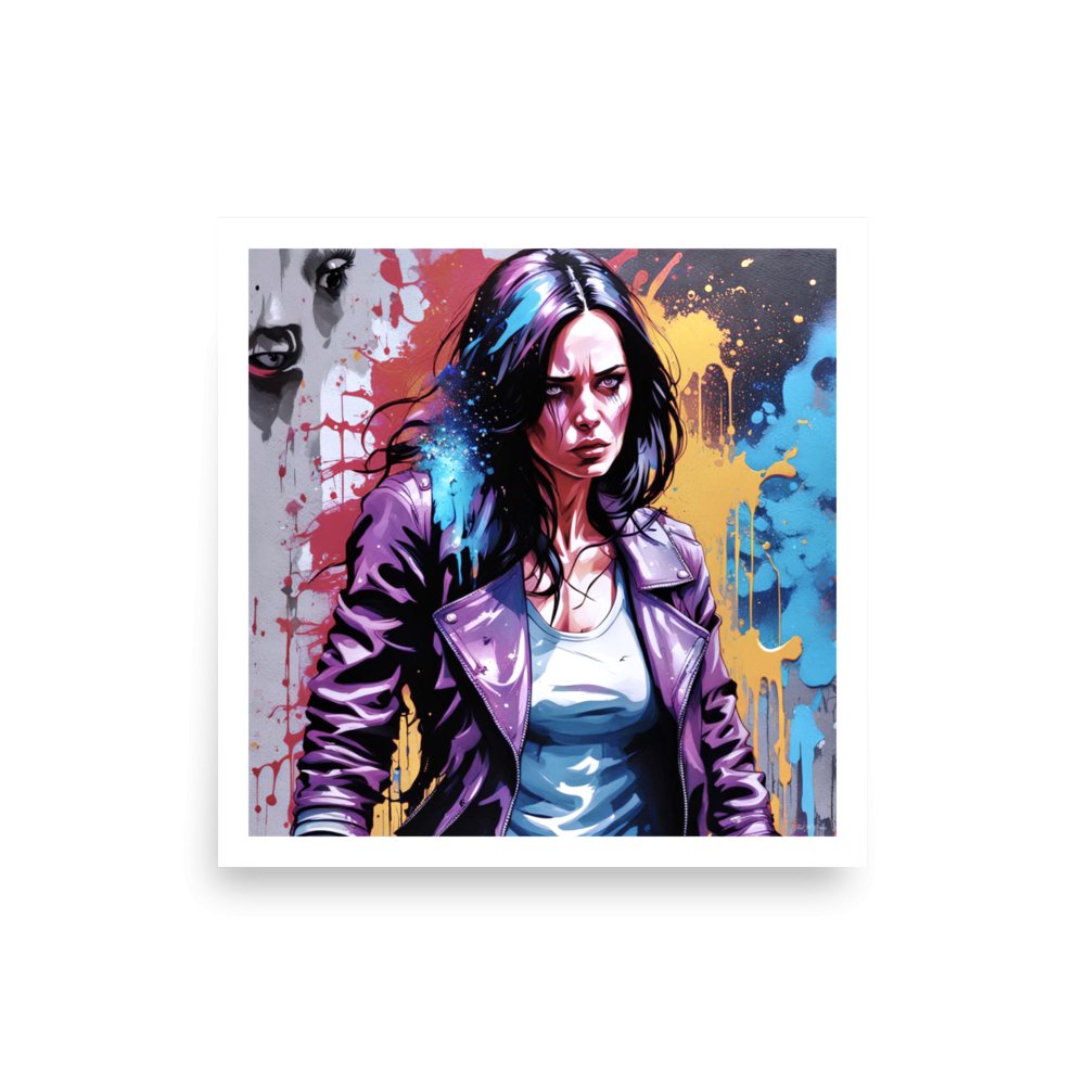 Jessica Jones: Grit and Grace - Enhanced Matte Poster Printed Digital Art