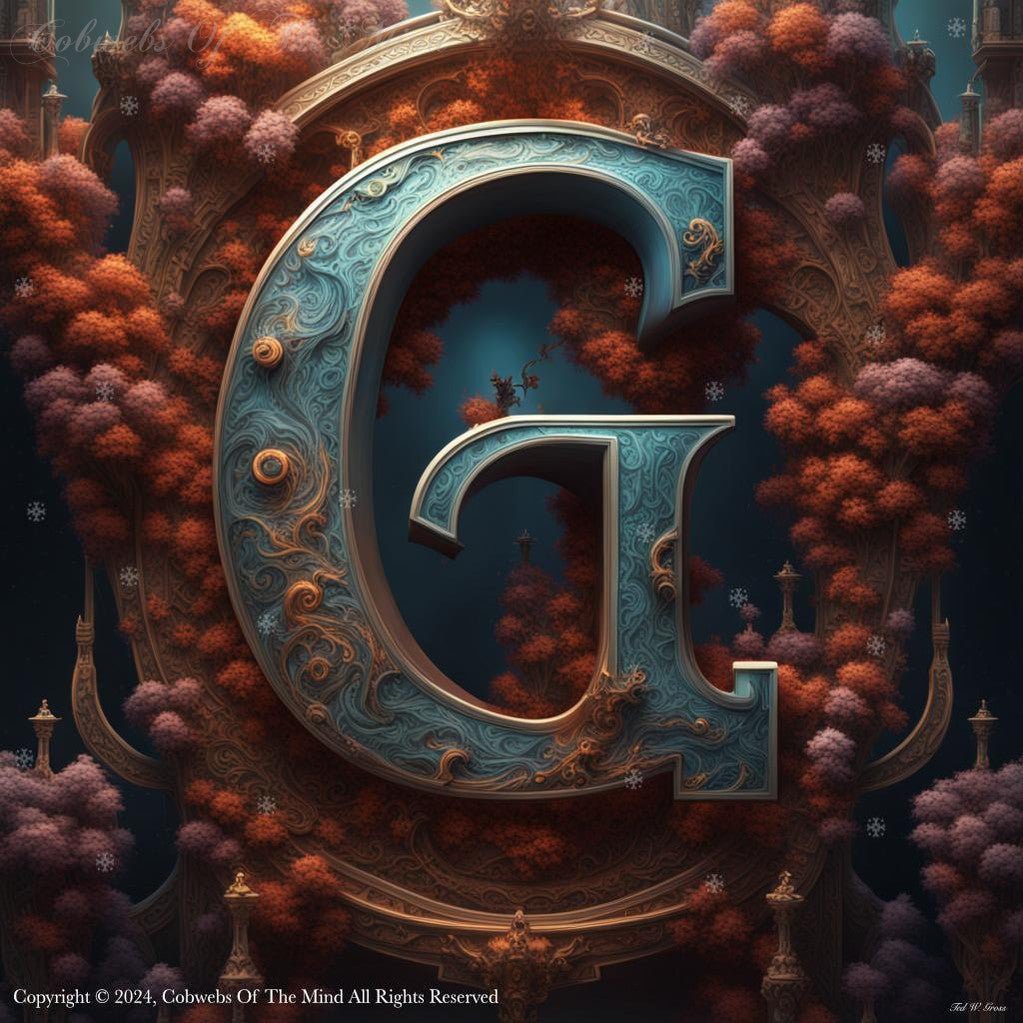 Letter G: English Alphabet – Set 1 Art > Digital Art > Cobwebs Of The Mind > Abstract > Digital Compositions