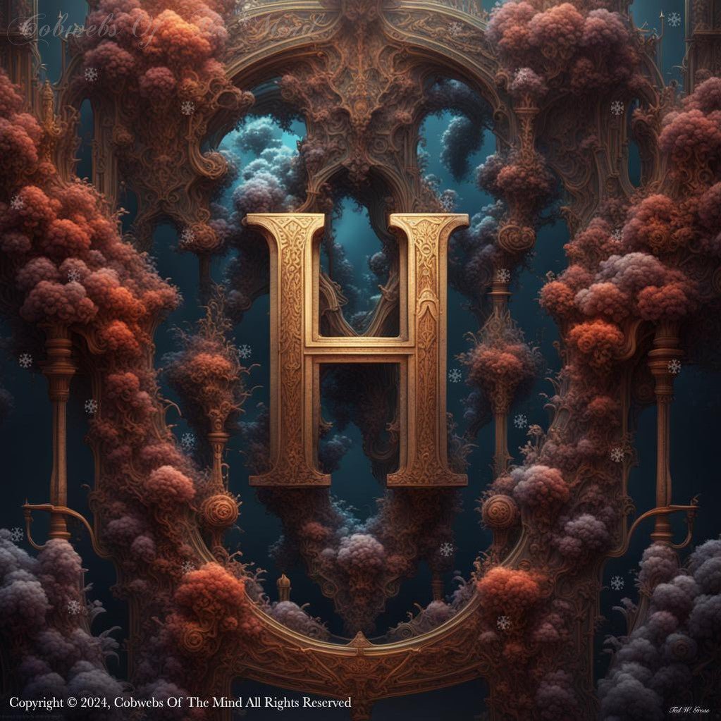 Letter H: English Alphabet – Set 1 Art > Digital Art > Cobwebs Of The Mind > Abstract > Digital Compositions