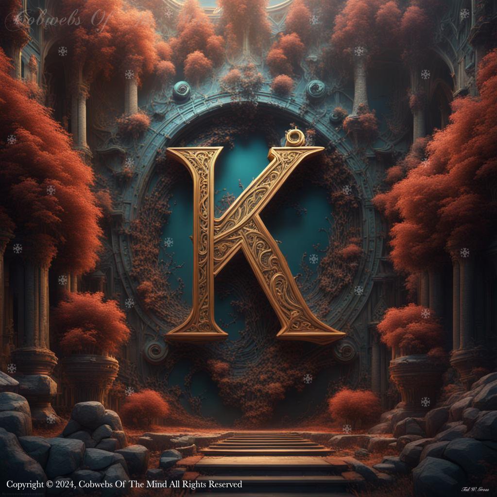 Letter K: English Alphabet – Set 1 Art > Digital Art > Cobwebs Of The Mind > Abstract > Digital Compositions