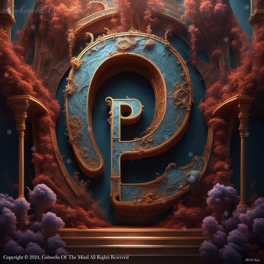 Letter P: English Alphabet – Set 1 Art > Digital Art > Cobwebs Of The Mind > Abstract > Digital Compositions