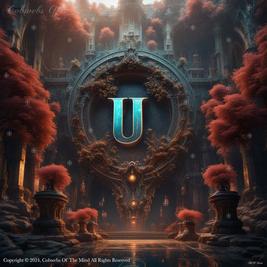 Letter U: English Alphabet – Set 1 Art > Digital Art > Cobwebs Of The Mind > Abstract > Digital Compositions