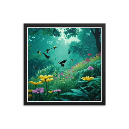 Lush Tropical Fantasy - Framed Matte Poster Home & Garden > Decor > Artwork > Posters, Prints, & Visual Artwork