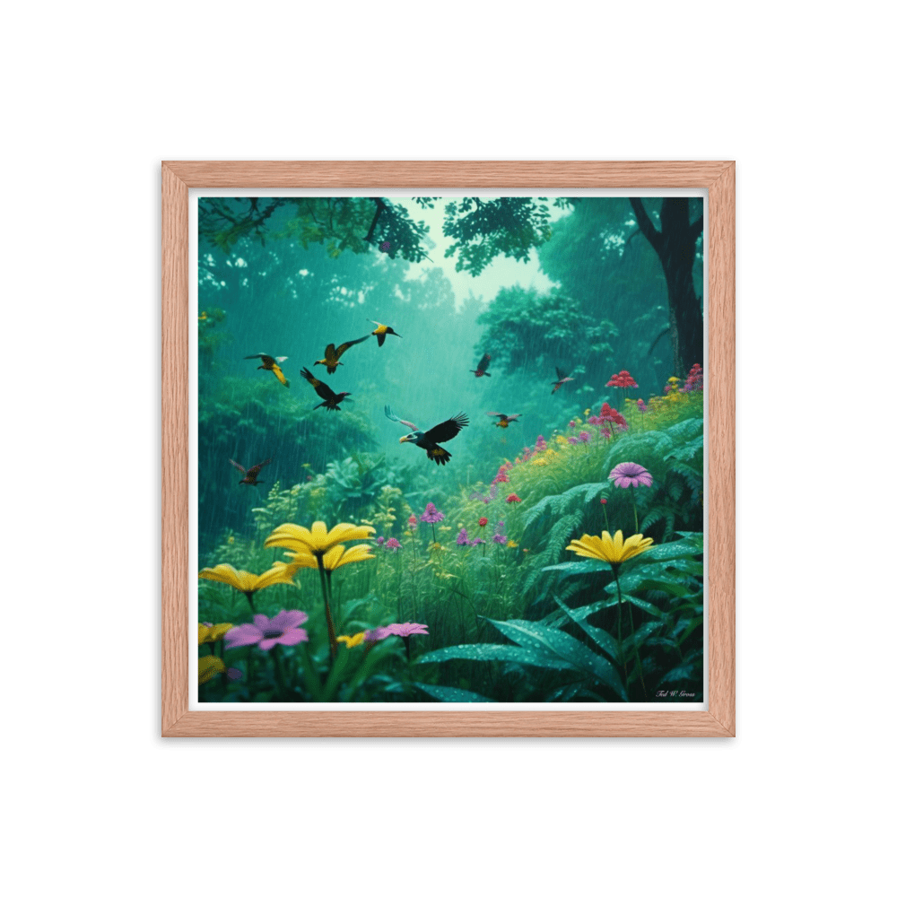 Lush Tropical Fantasy - Framed Matte Poster Home & Garden > Decor > Artwork > Posters, Prints, & Visual Artwork