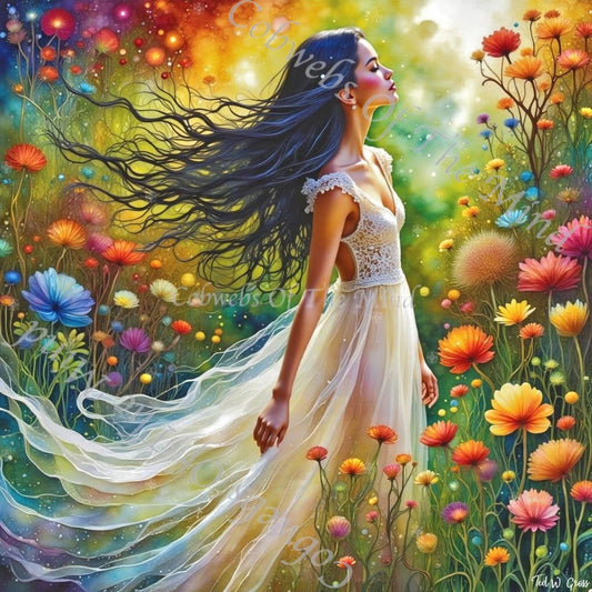 Meadow Serenade - OpenSea Feminine Mosaic NFT 1 - Drop - Cobwebs Of The Mind