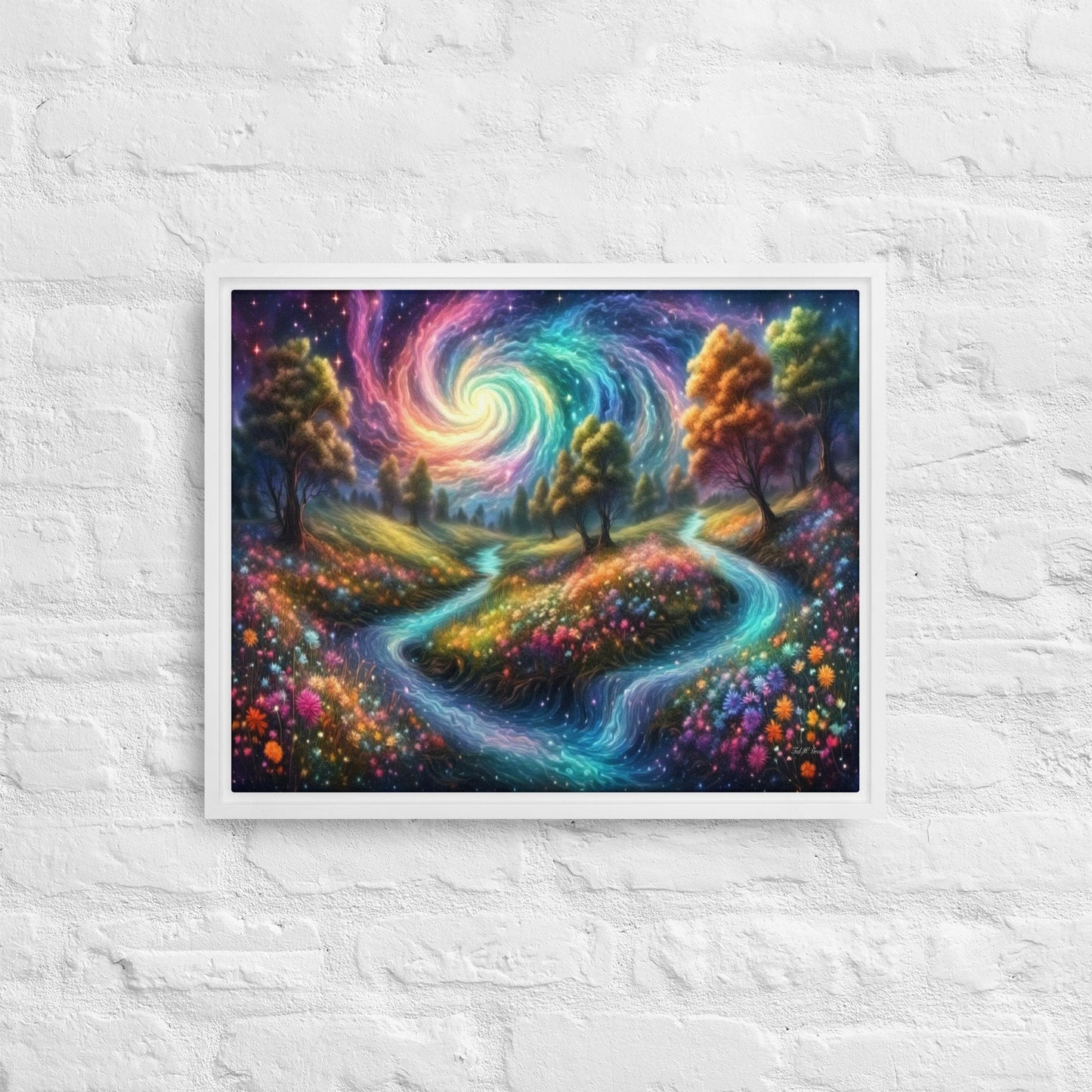 Meadows of Wonder - Framed Canvas Home & Garden > Decor > Artwork > Posters, Prints, & Visual Artwork