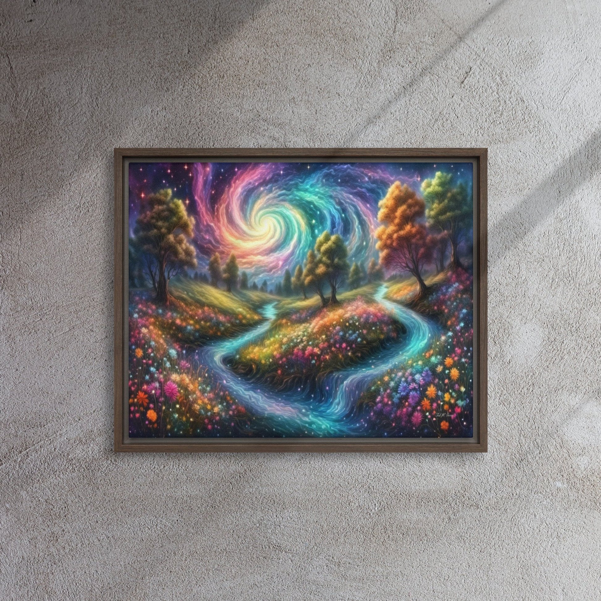 Meadows of Wonder - Framed Canvas Home & Garden > Decor > Artwork > Posters, Prints, & Visual Artwork