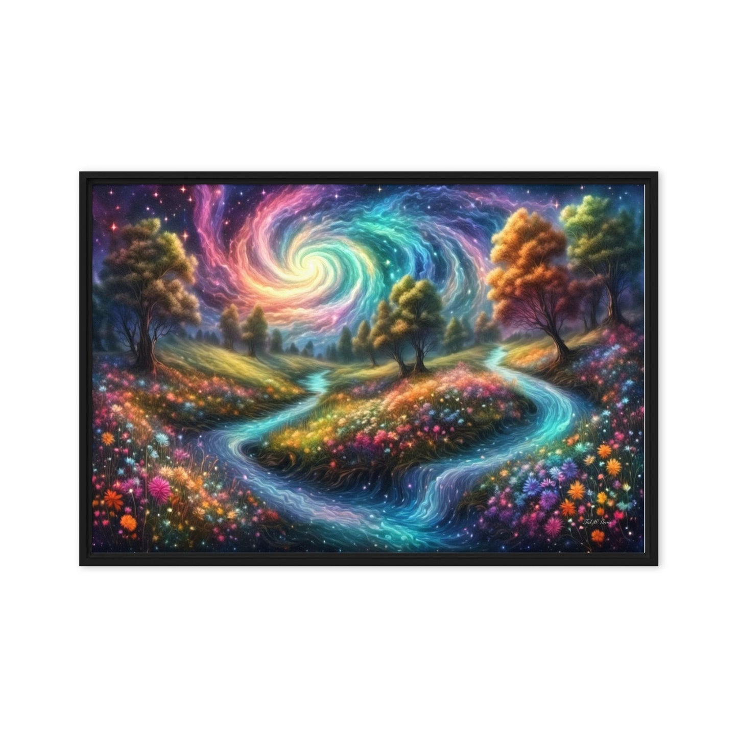 Meadows of Wonder - Framed Canvas Home & Garden > Decor > Artwork > Posters, Prints, & Visual Artwork