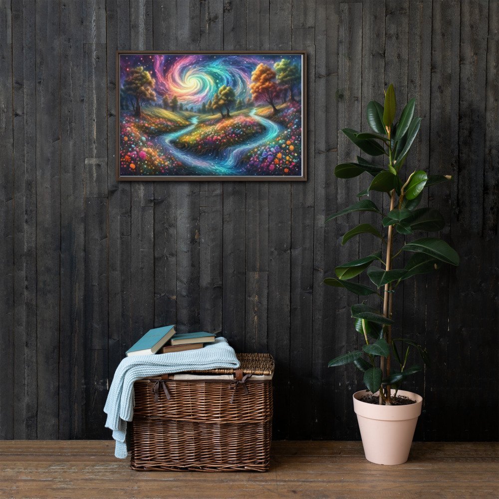 Meadows of Wonder - Framed Canvas Home & Garden > Decor > Artwork > Posters, Prints, & Visual Artwork