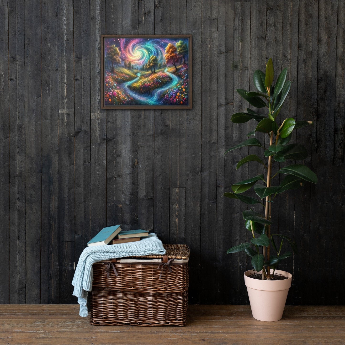 Meadows of Wonder - Framed Canvas Home & Garden > Decor > Artwork > Posters, Prints, & Visual Artwork