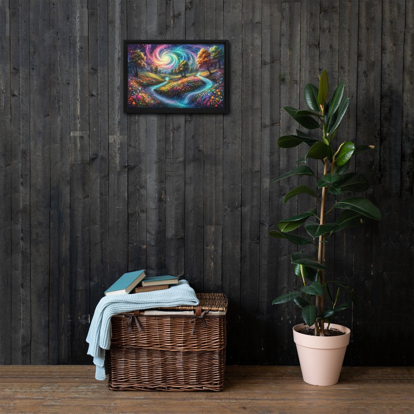 Meadows of Wonder - Framed Canvas Home & Garden > Decor > Artwork > Posters, Prints, & Visual Artwork