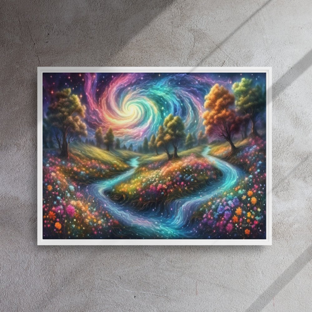 Meadows of Wonder - Framed Canvas Home & Garden > Decor > Artwork > Posters, Prints, & Visual Artwork