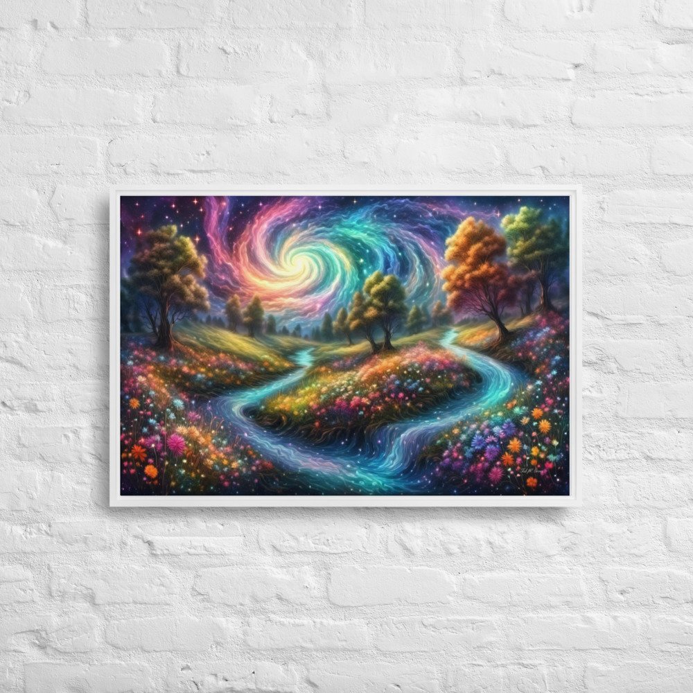 Meadows of Wonder - Framed Canvas Home & Garden > Decor > Artwork > Posters, Prints, & Visual Artwork