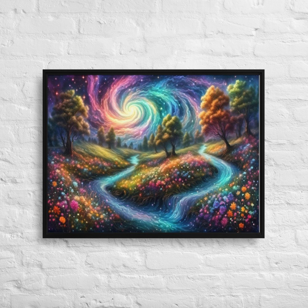 Meadows of Wonder - Framed Canvas Home & Garden > Decor > Artwork > Posters, Prints, & Visual Artwork