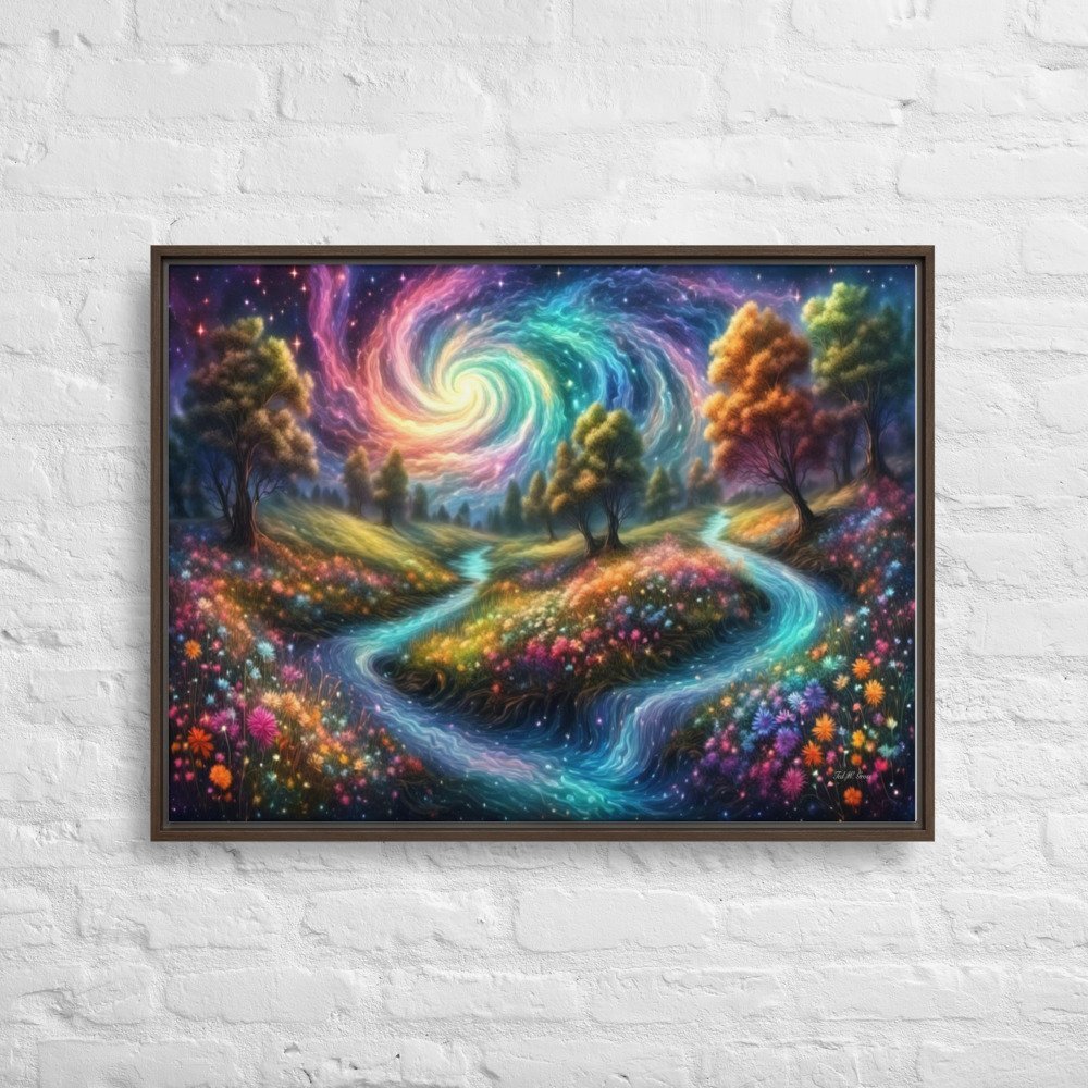 Meadows of Wonder - Framed Canvas Home & Garden > Decor > Artwork > Posters, Prints, & Visual Artwork