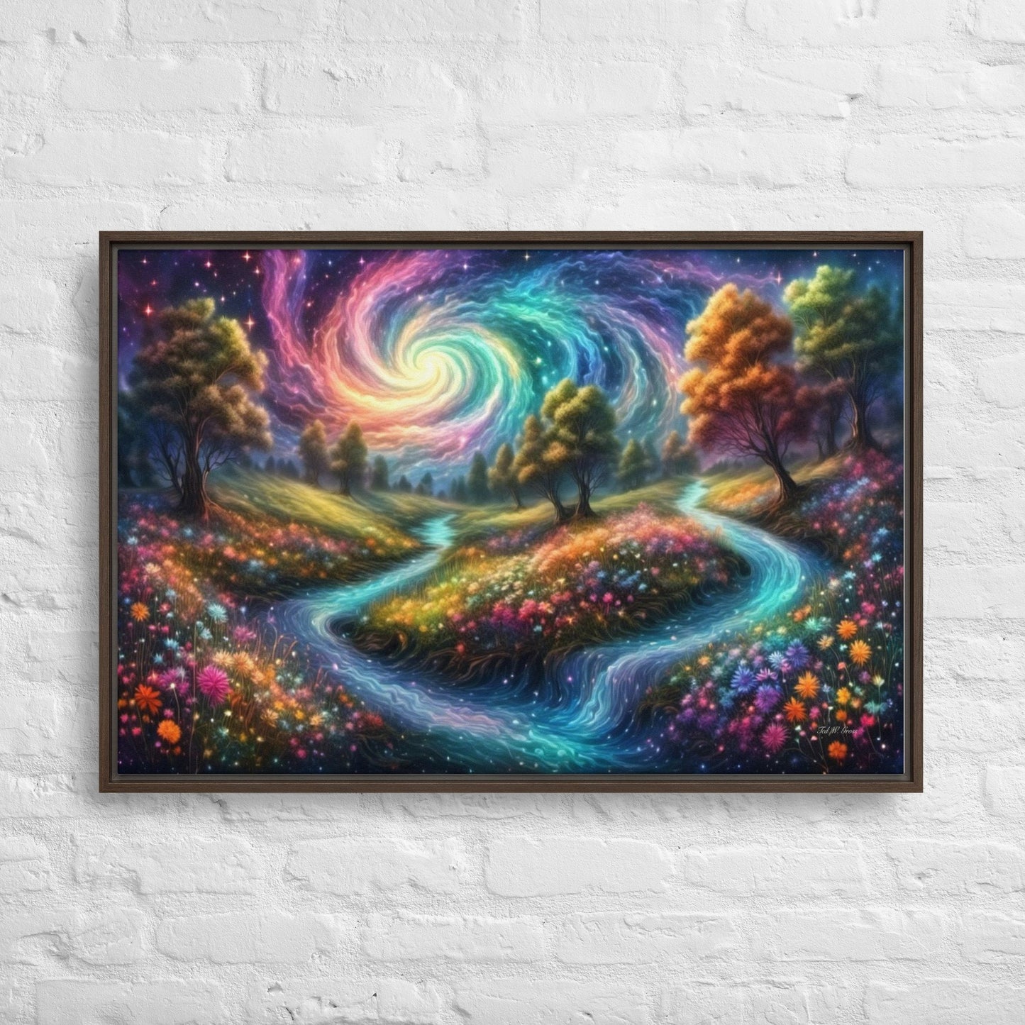 Meadows of Wonder - Framed Canvas Home & Garden > Decor > Artwork > Posters, Prints, & Visual Artwork
