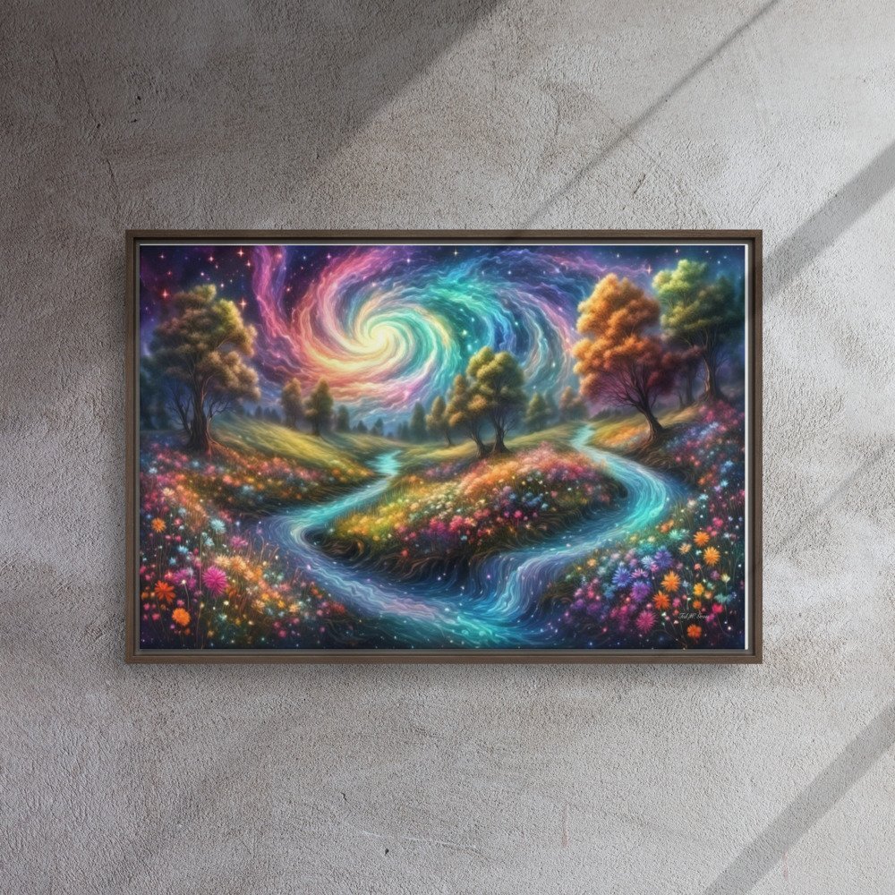 Meadows of Wonder - Framed Canvas Home & Garden > Decor > Artwork > Posters, Prints, & Visual Artwork