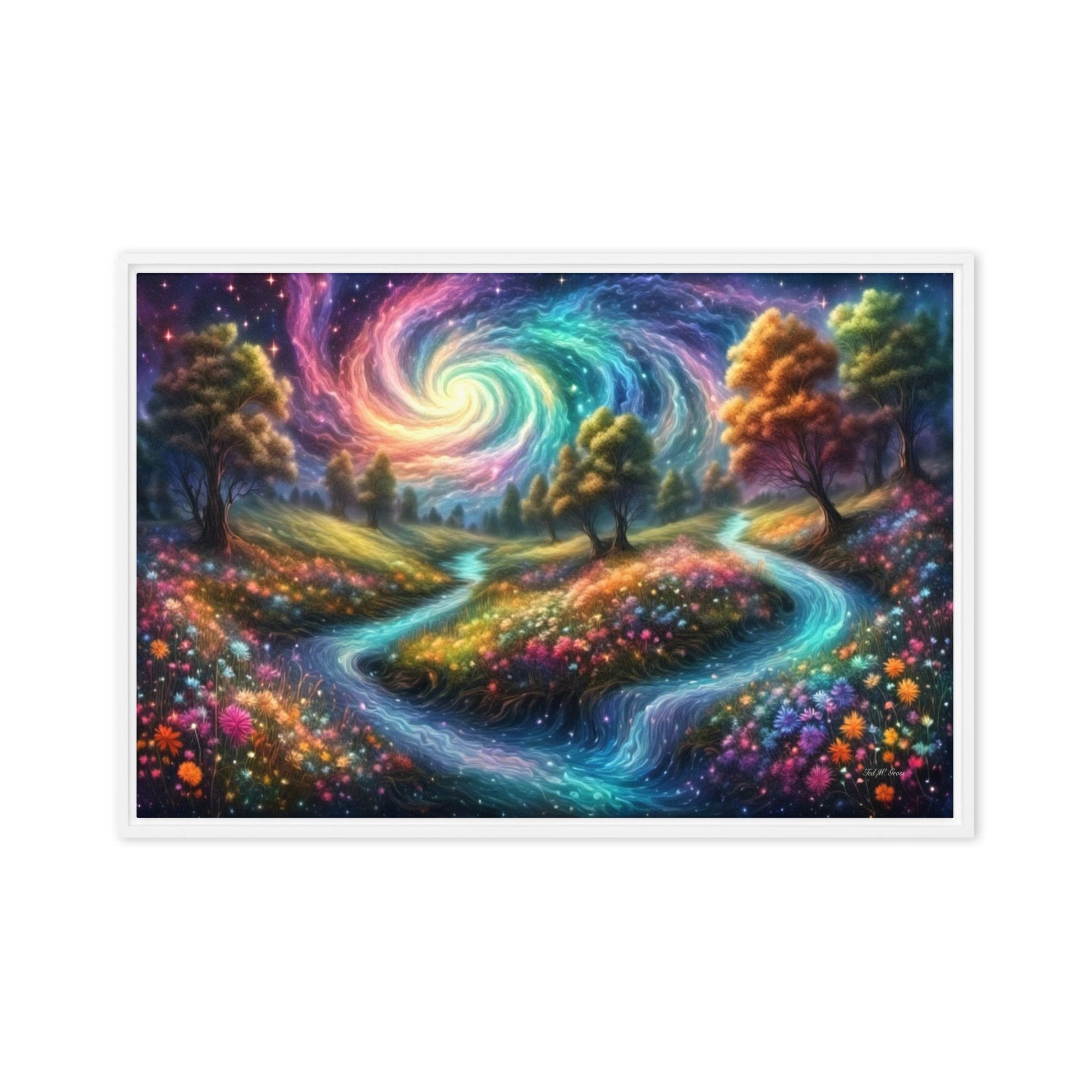 Meadows of Wonder - Framed Canvas Home & Garden > Decor > Artwork > Posters, Prints, & Visual Artwork
