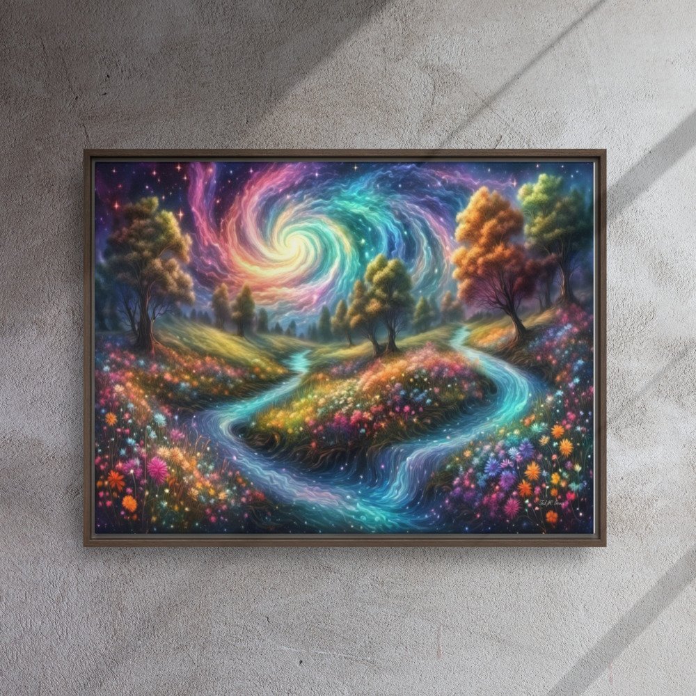 Meadows of Wonder - Framed Canvas Home & Garden > Decor > Artwork > Posters, Prints, & Visual Artwork