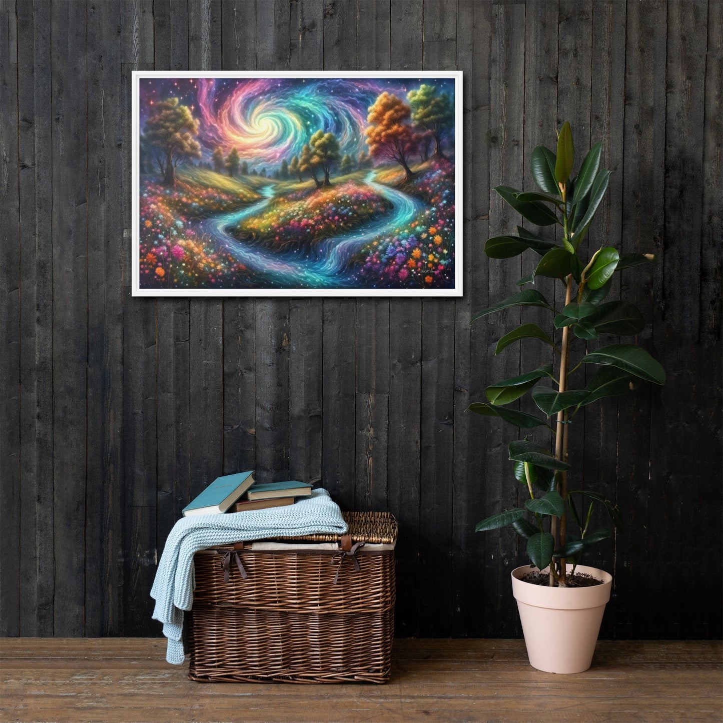 Meadows of Wonder - Framed Canvas Home & Garden > Decor > Artwork > Posters, Prints, & Visual Artwork